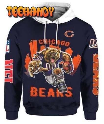 Chicago Bears Nfl Fan Pullover And Zippered Hoodies Custom 3d Graphic