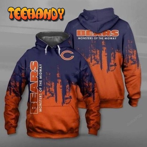 Chicago Bears Pullover And Zippered Hoodies Custom 3d Hoodie