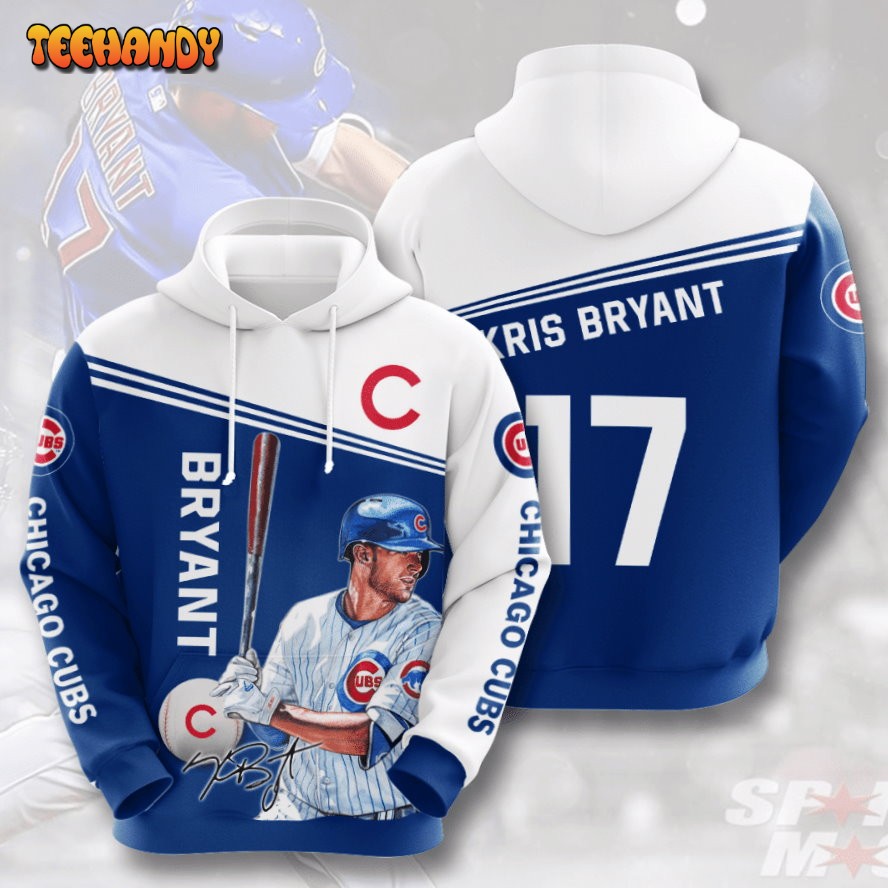 Chicago Cubs Kris Bryant 17 3D Hoodie