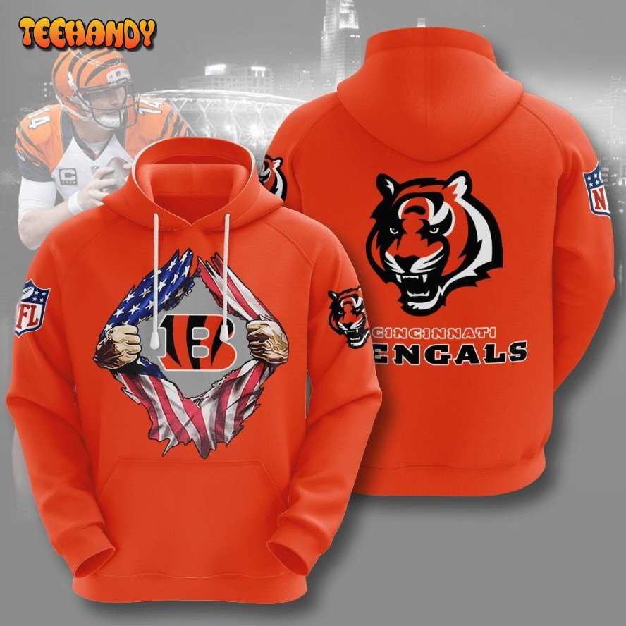 Cincinnati Bengals 3D Hoodie