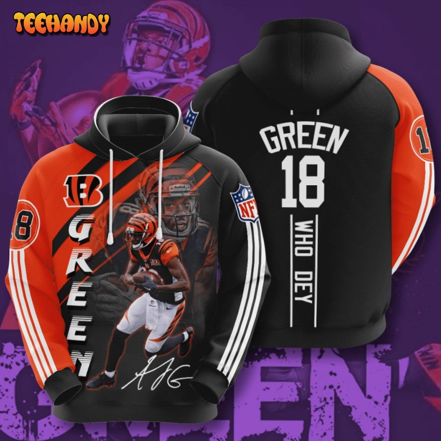 Cincinnati Bengals A.J. Green 3D For Men For Women All Over Printed Hoodie