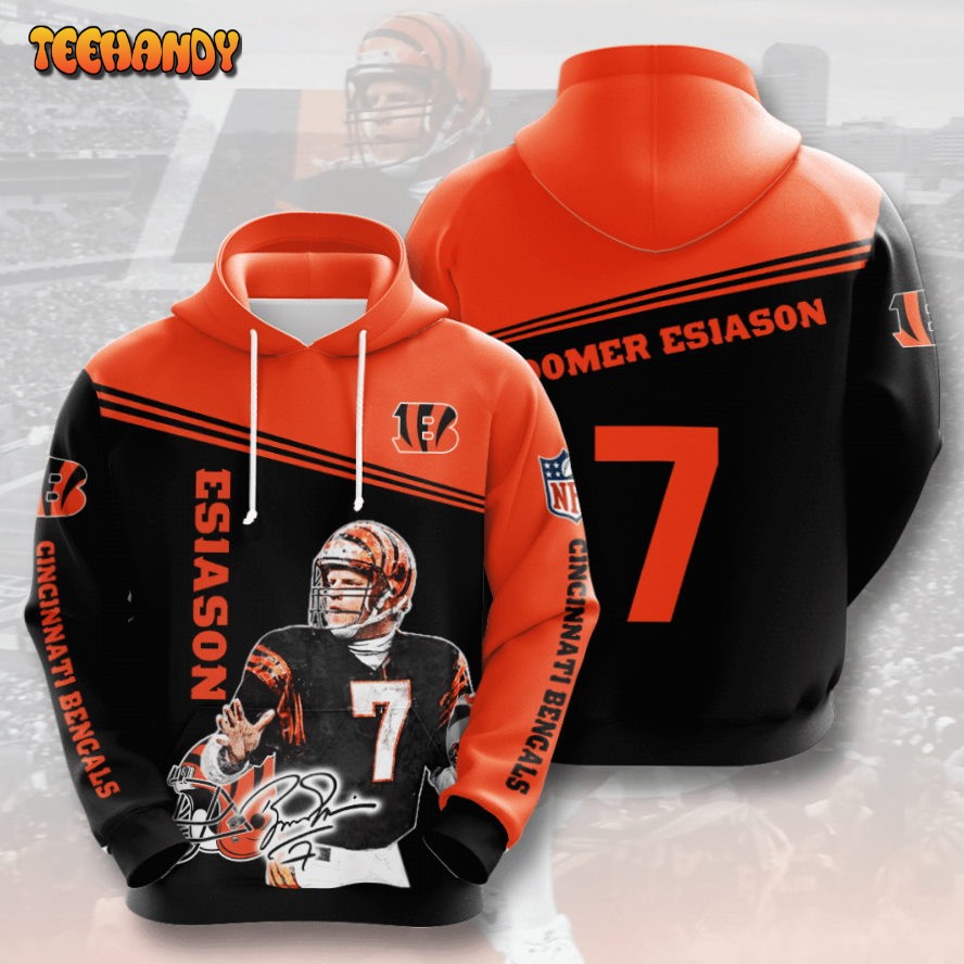 Cincinnati Bengals Boomer Esiason 7 3D Hoodie