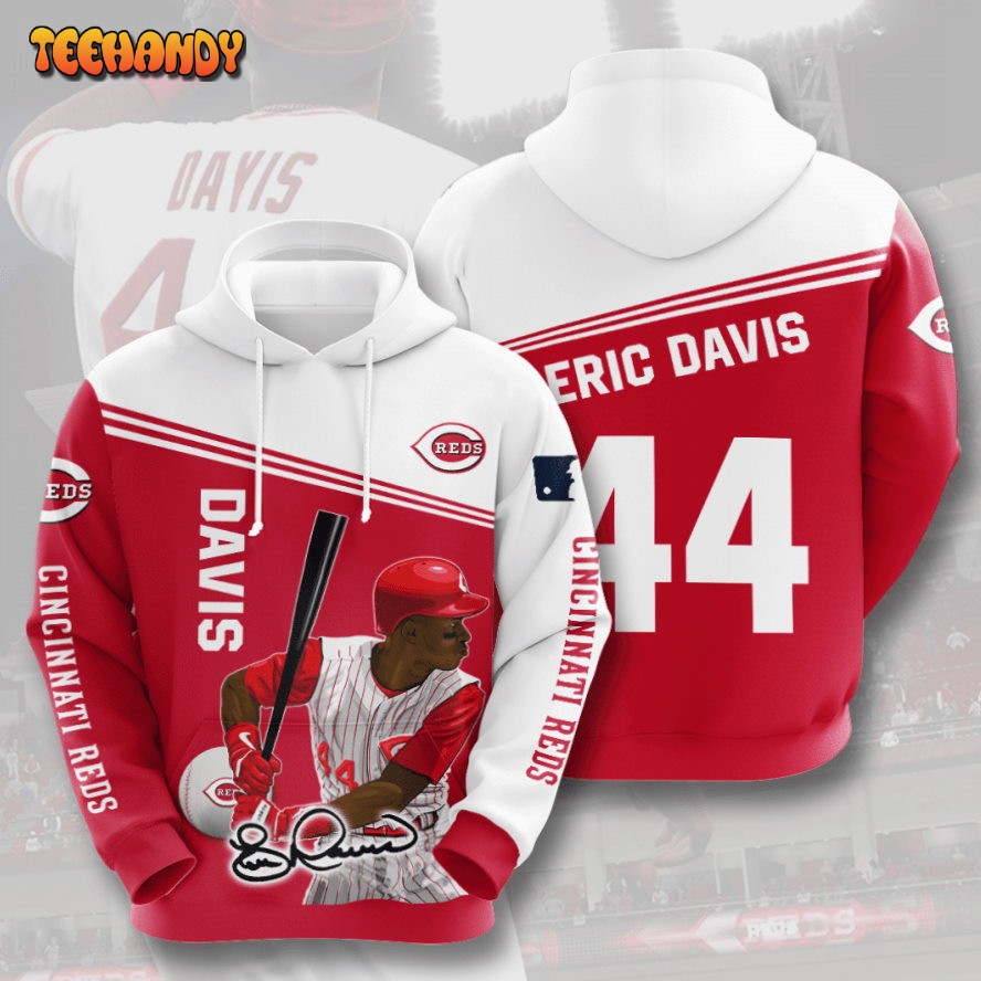 CINCINNATI REDS ERIC DAVIS 3D Hoodie All Over Printed Hoodie