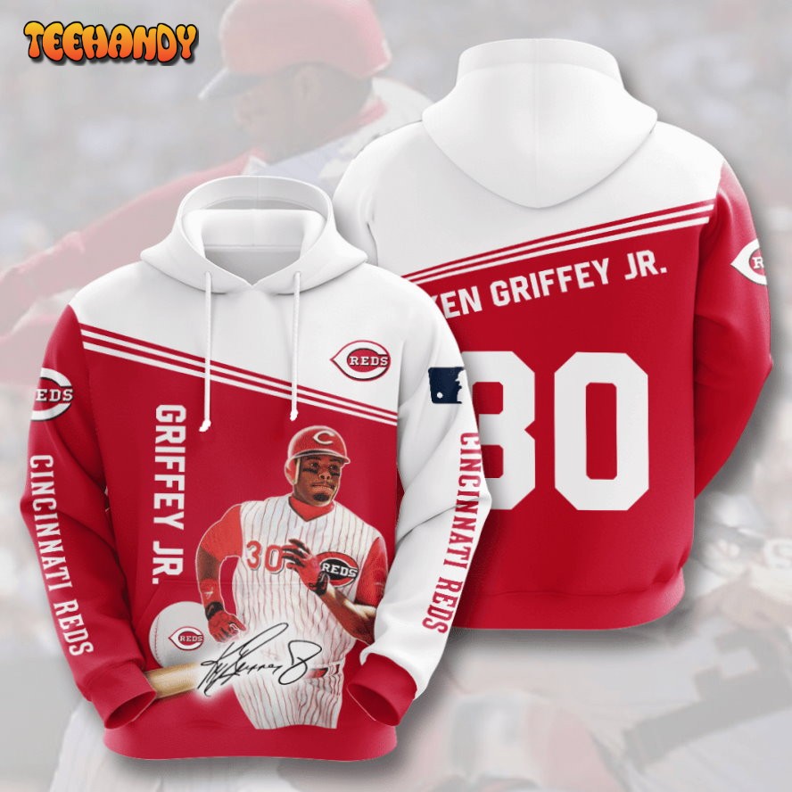 CINCINNATI REDS Ken Griffey Jr 3D Hoodie For Men For Women