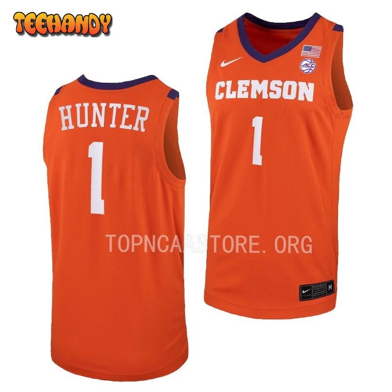 Clemson Tigers Chase Hunter Orange Replica College Basketball Jersey