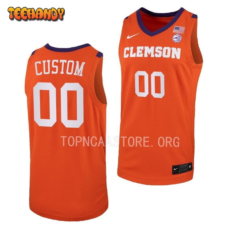 Clemson Tigers Custom Orange Replica College Basketball Jersey