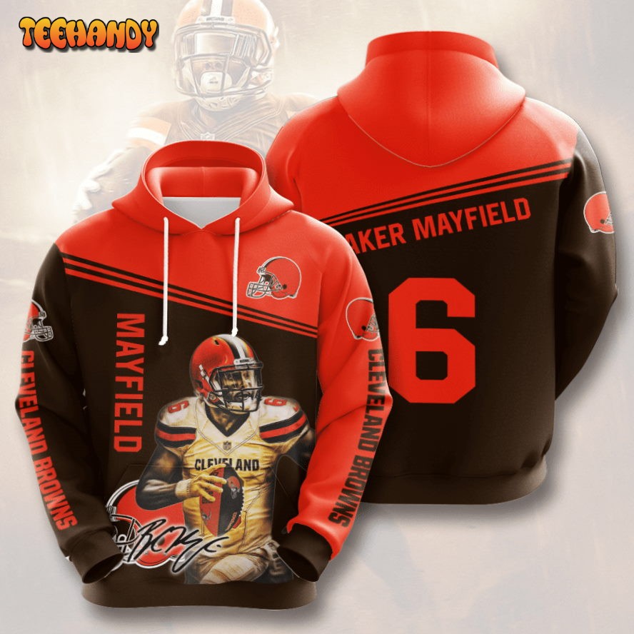 Cleveland Browns Baker Mayfield 6 3D Hoodie