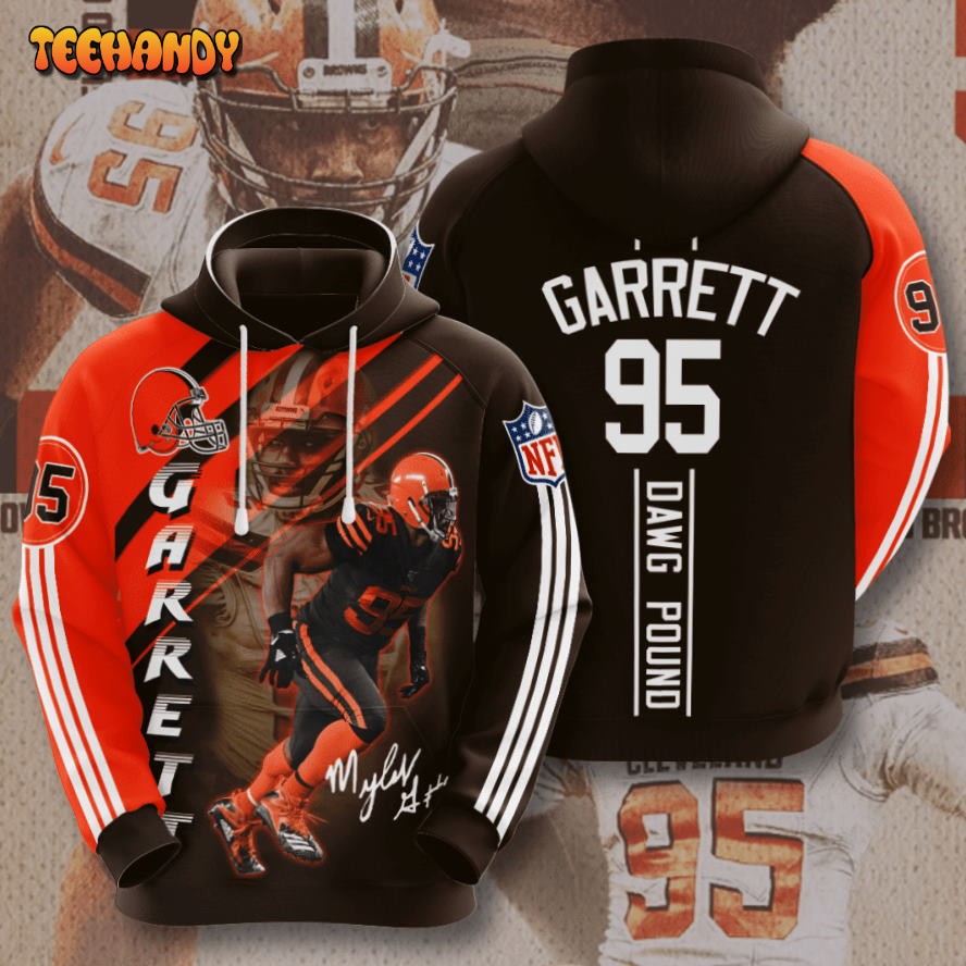 Cleveland Browns Myles Garrett 3D Hoodie For Men For Women