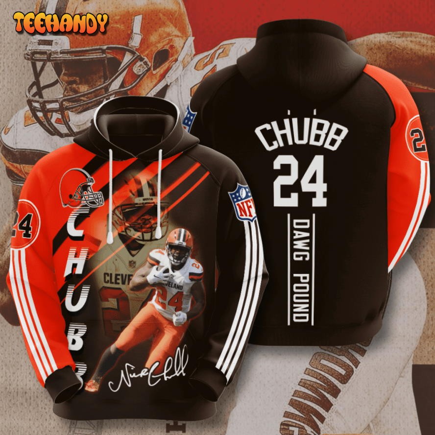 Cleveland Browns Nick Chubb 3D Hoodie For Men For Women