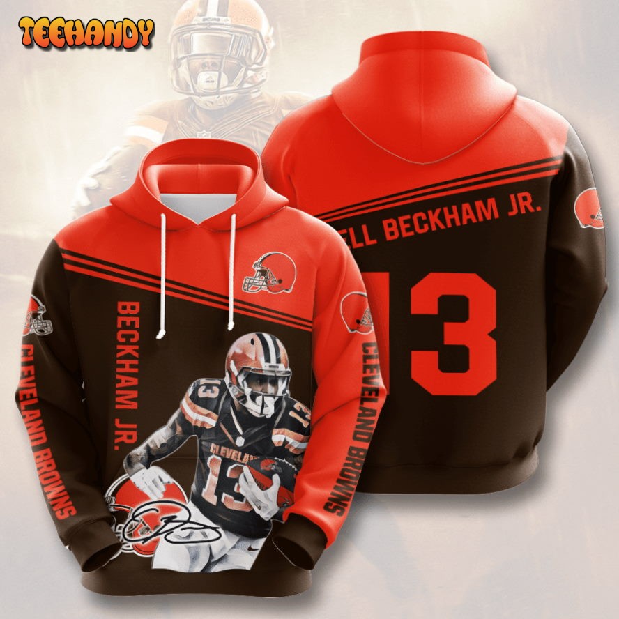 Cleveland Browns Odell Beckham Jr. 13 3D Hoodie