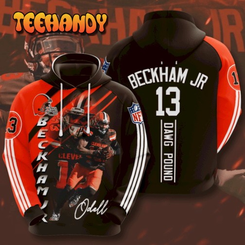 Cleveland Browns Odell Beckham Jr 3D Hoodie All Over Printed Hoodie