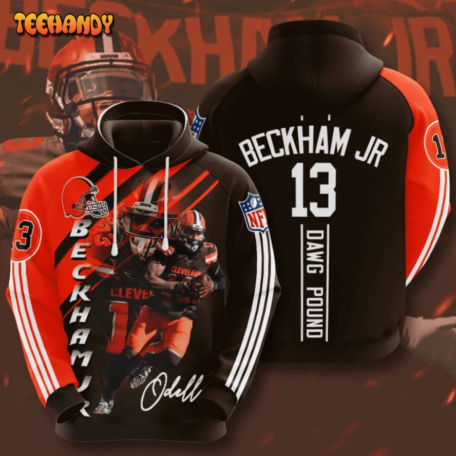 Cleveland Browns Odell Beckham Jr 3D Hoodie For Men For Women