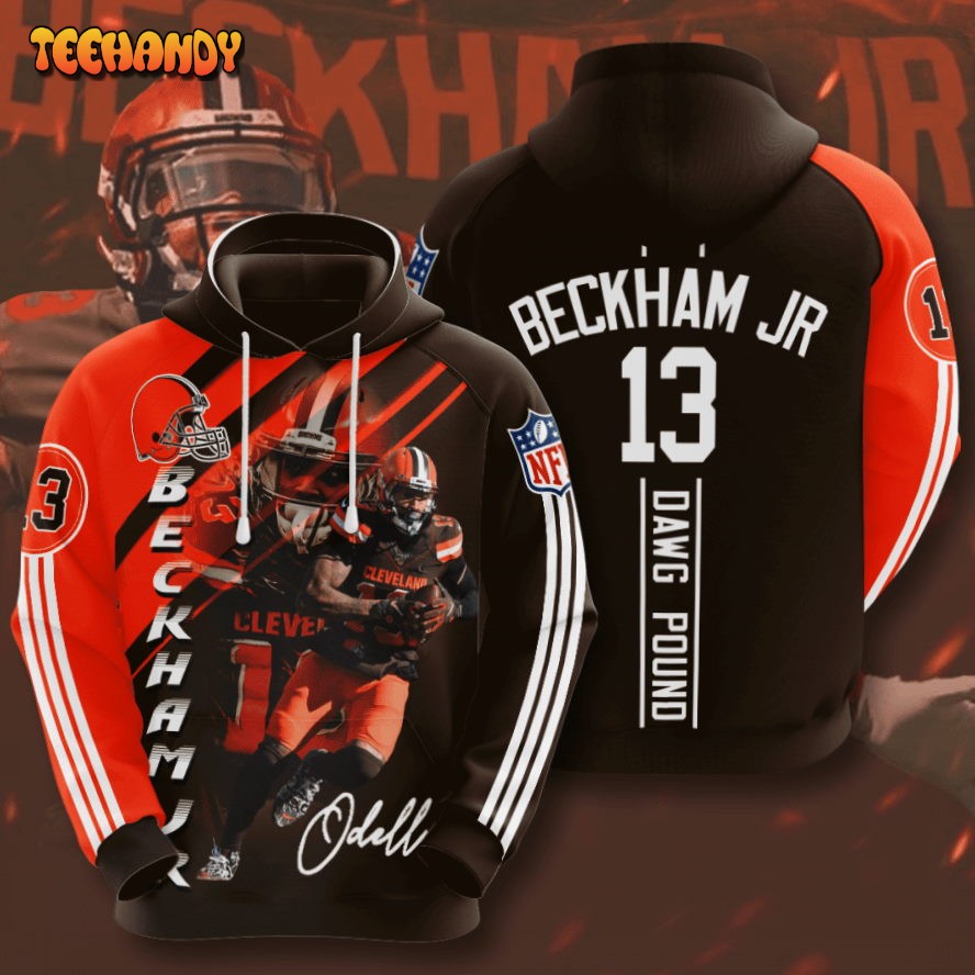 Cleveland Browns Odell Beckham Jr 3D Hoodie