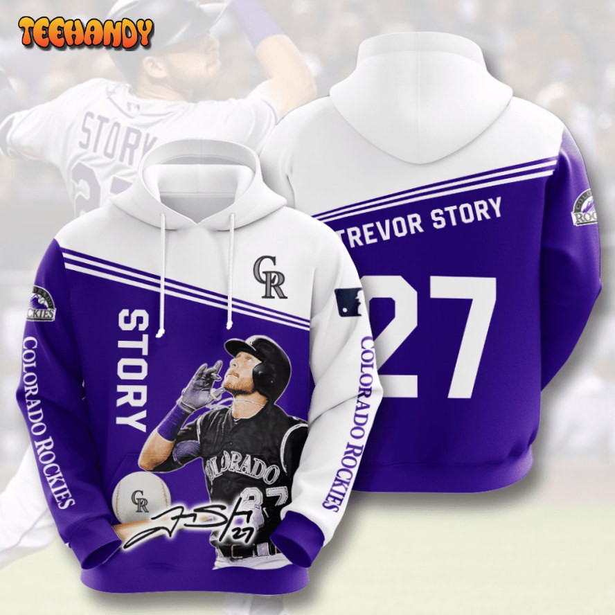 COLORADO ROCKIES Trevor Story 3D Hoodie For Men For Women