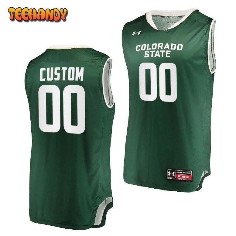 Colorado State Rams Custom Green College Basketball Jersey