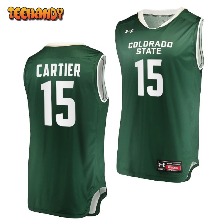 Colorado State Rams Patrick Cartier Green College Basketball Jersey