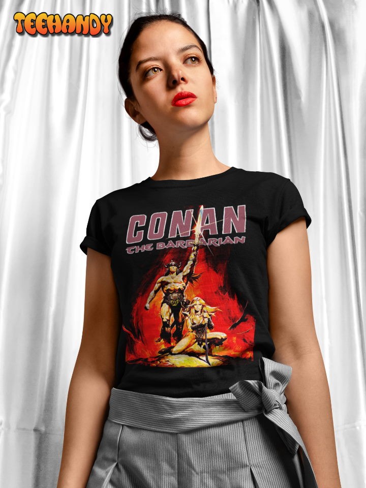 Conan The Barbarian Movie Poster T Shirt, 80’s Movie Nostalgia T Shirt