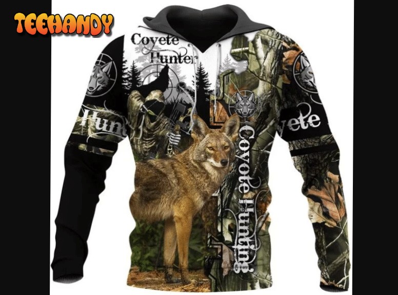 Coyote Hunting Camo 3D Hoodie For Men For Women All Over Printed Hoodie