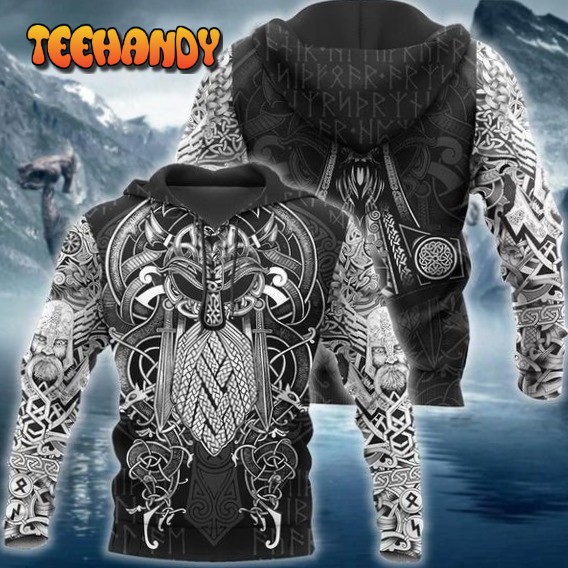 Cozy Viking Tattoo Pullover And Zippered Hoodies Custom 3D Graphic