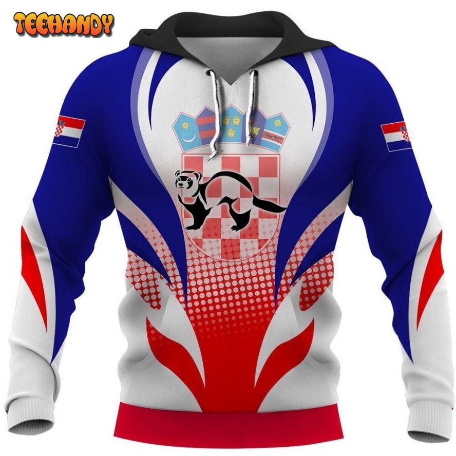 Croatia 3D Hoodie For Men For Women All Over Printed Hoodie