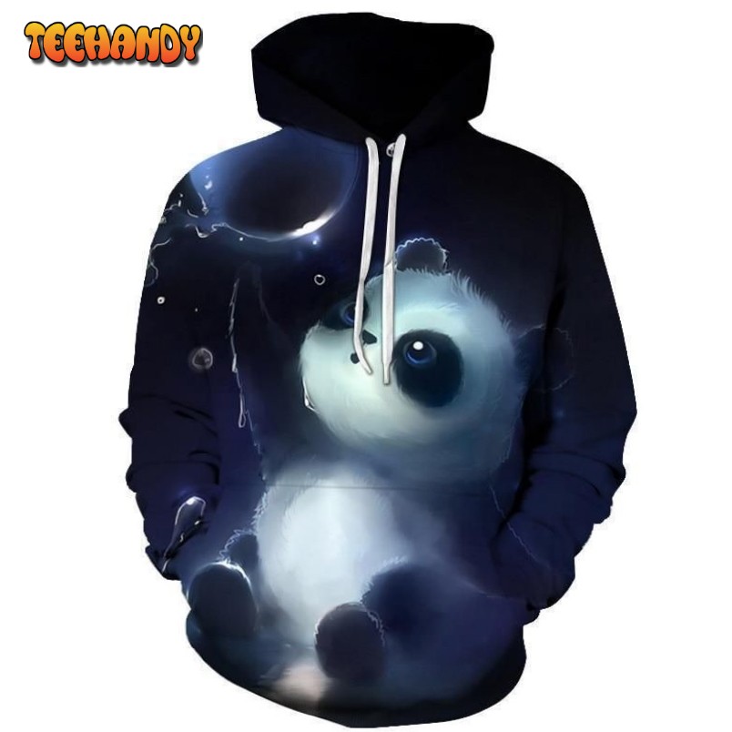 Cute Panda 3D Hoodies Unisex Sweatshirts Men Women Coats Hooded Jackets