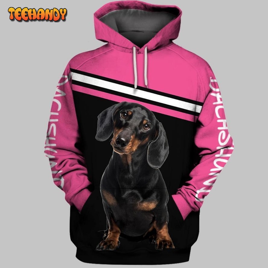 Dachshund Alone Together 3D Hoodie For Men For Women