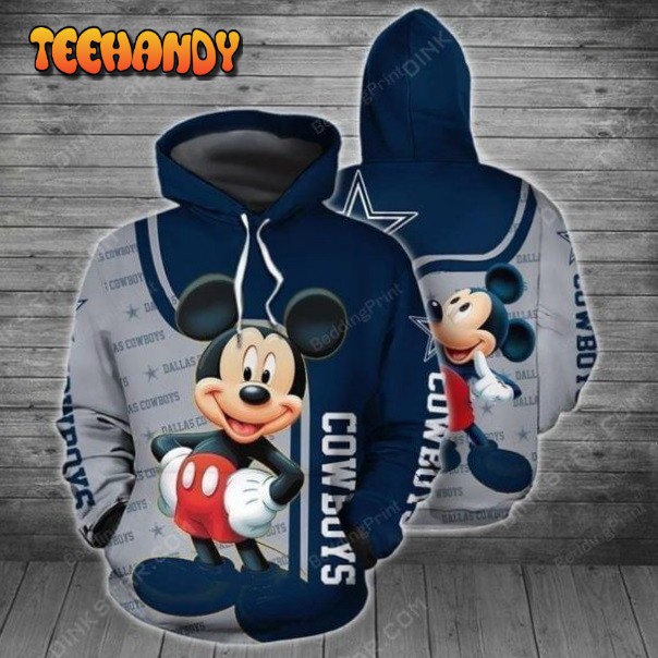 Dallas Cowboys - Mickey Mouse 3d Hoodie