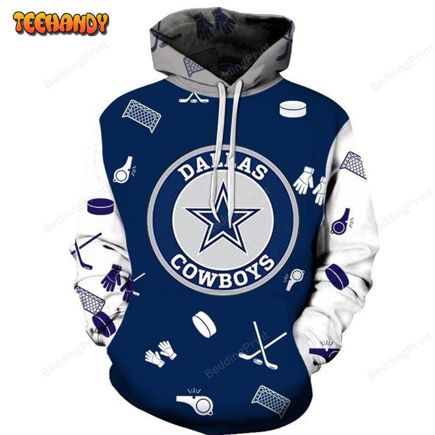 Dallas Cowboys 3d Hoodie V5 Tn