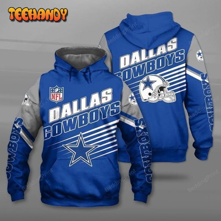 Dallas Cowboys Fan Nfl Blue 3D Hoodie