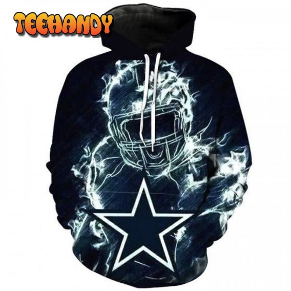 Dallas Cowboys Ice Hot Pullover And Zippered Hoodies Custom 3D Graphic