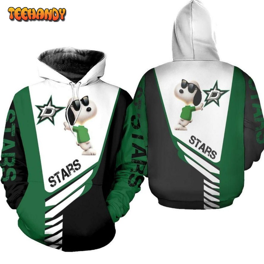 Dallas Stars Snoopy For Lover Hoodie 3D Hoodie Sweater Tshirt Hoodie