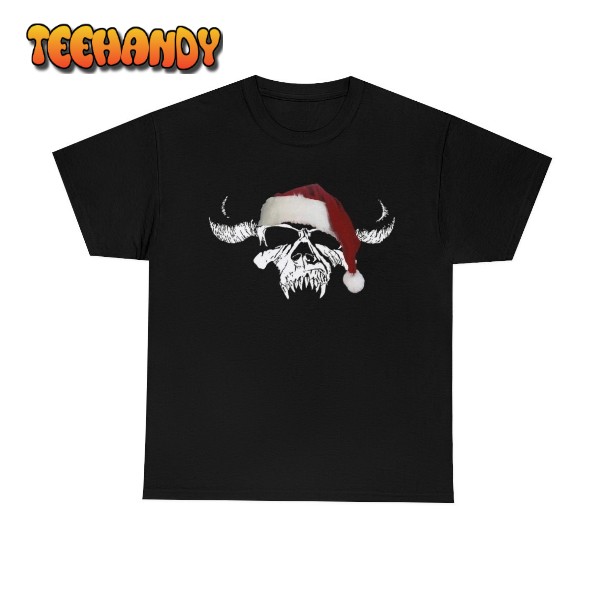 Danzig Horned Skull Crystar Santa Hat Christmas Shirt