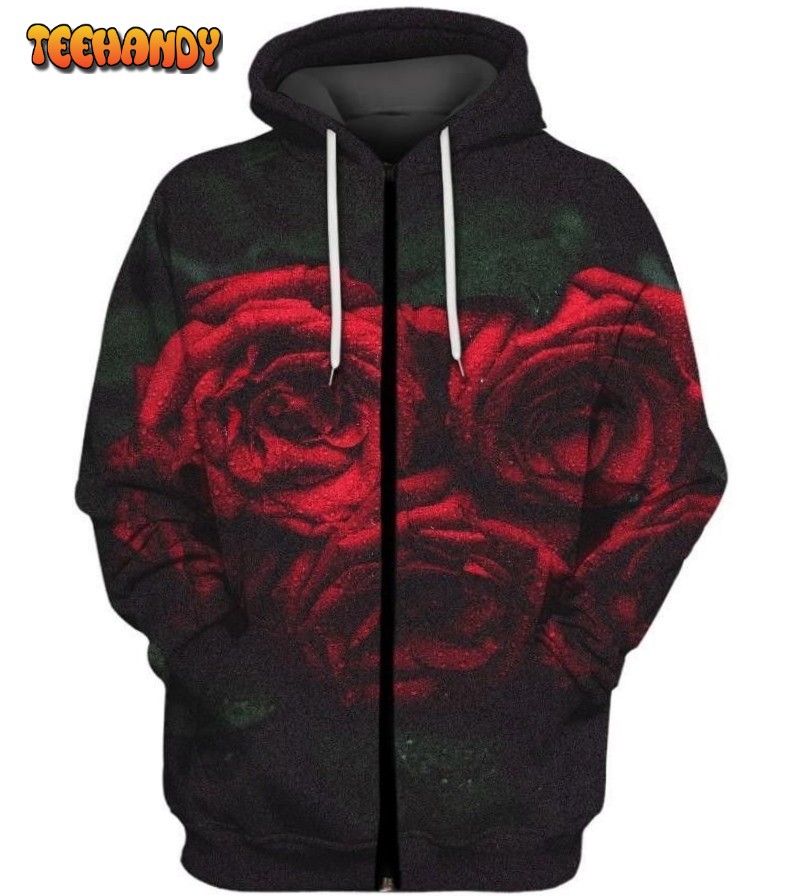 DARK RED ROSE 3D Hoodie For Men For Women All Over Printed Hoodie