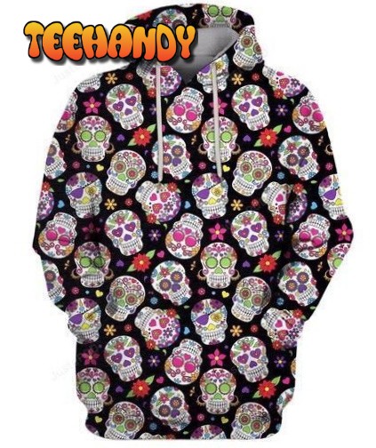 DAY OF THE DEAD SUGAR SKULL 3D Hoodie For Men For Women Hoodie