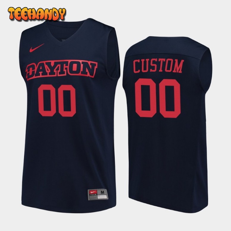 Dayton Flyers Custom Navy College Basketball Jersey
