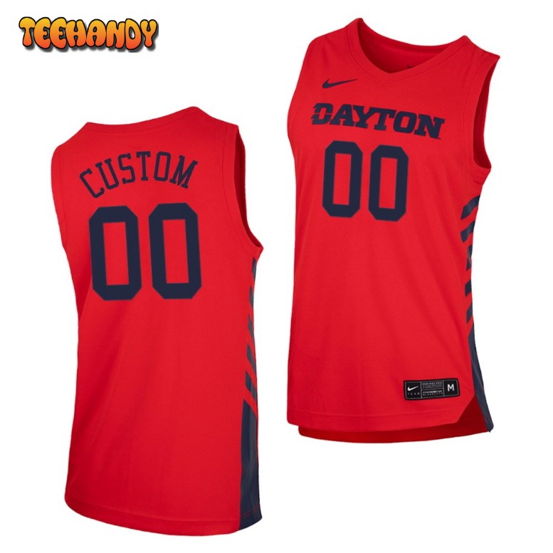 Dayton Flyers Custom Red Replica College Basketball Jersey