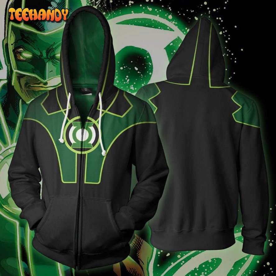 DC COMICS Simon Baz Green Lantern Cosplay 3D Hoodie For Men Women