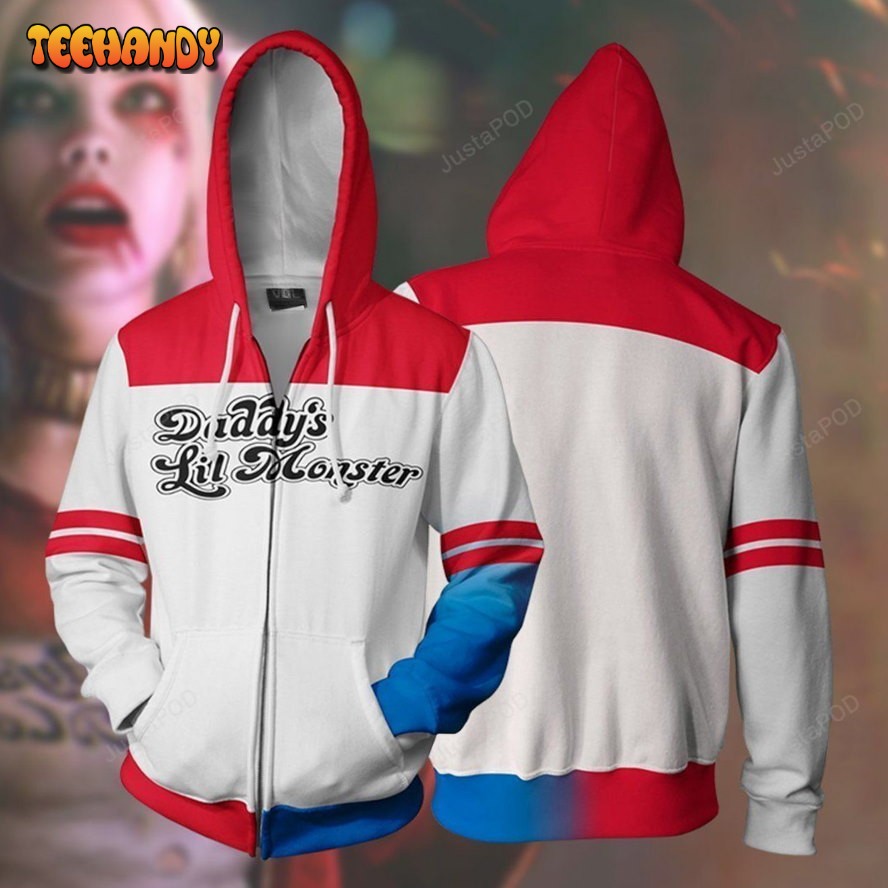 DC COMICS Suicide Squad Harley Quinn Cosplay 3D Hoodie