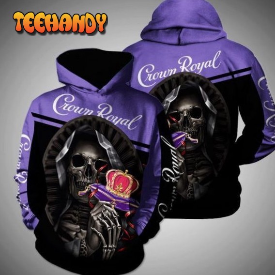 Death Skull Hug Crown Royal 3D Hoodie For Men For Women Hoodie