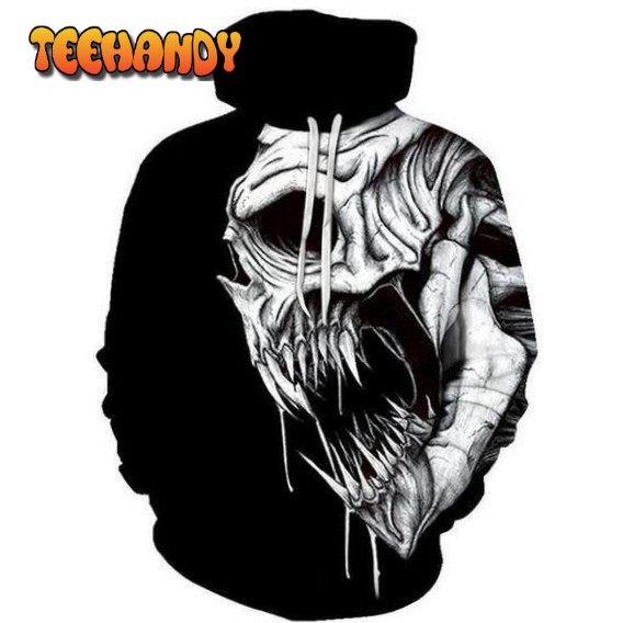 Death Skull Pullover And Zip Pered Hoodies Custom 3D Graphic 3D Hoodie