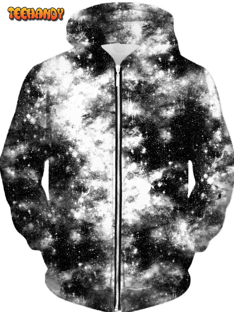 Deep Dark Galaxy Unisex Zip-Up 3D Hoodie For Men Women Hoodie