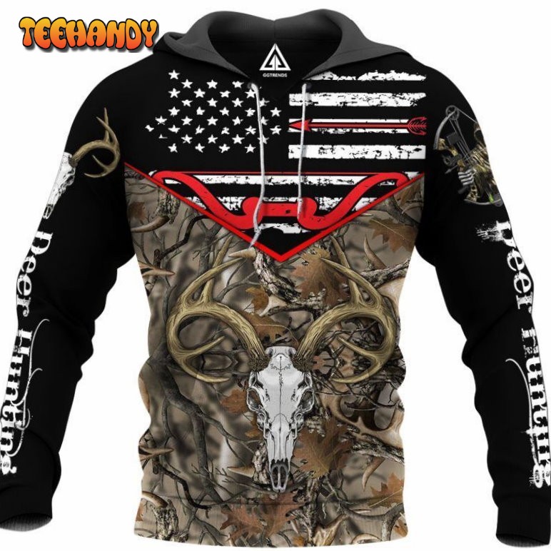 Deer Hunting 3D Hoodie All Over Printed Hoodie