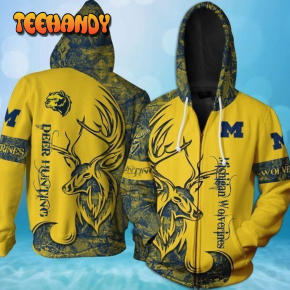 Deer Hunting Michigan 3D Hoodie For Men Women All Over Printed Hoodie