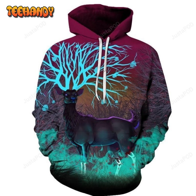 Deer Printed 3D Hoodies Animal Men Women Funny Cool Men Hoodie