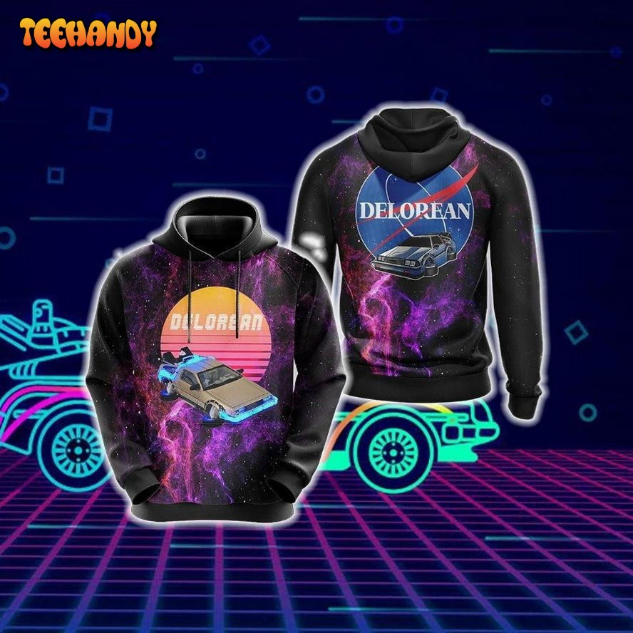 Delorean Space Unisex 3D Hoodie All Over Print Hoodie