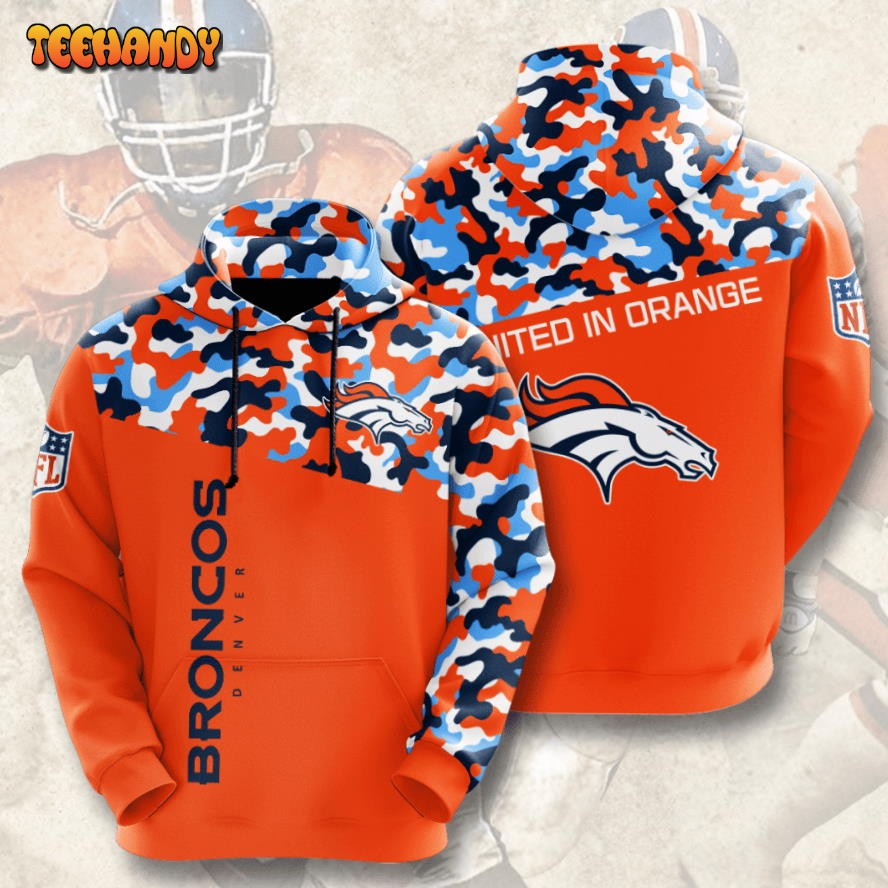 Denver Broncos 3D Hoodie