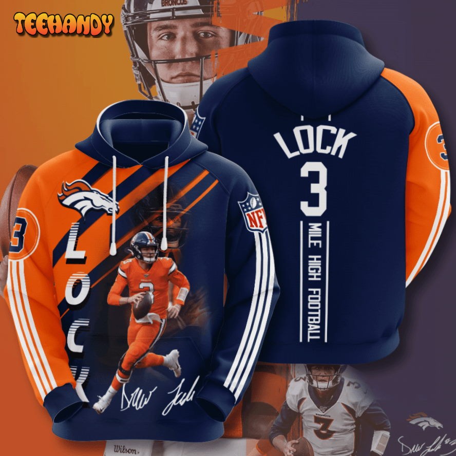 Denver Broncos Drew Lock 3D Hoodie For Men For Women Hoodie