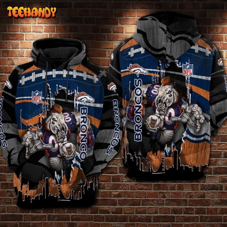 Denver Broncos Nfl Football Limeted 3d Hoodie For Men Women Denver Broncos