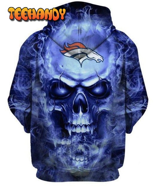 Nfl Denver Broncos Grateful Dead 3D All Over Print Hoodie T-Shirt - Revetee