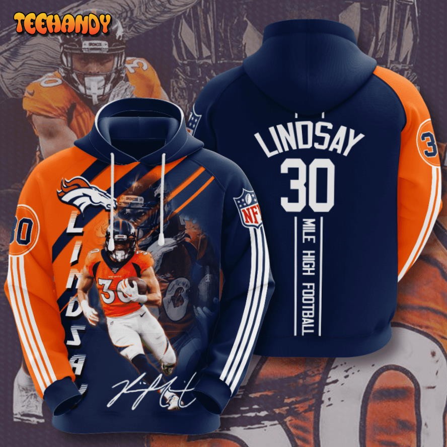 Denver Broncos Phillip Lindsay 3D Hoodie For Men For Women Hoodie